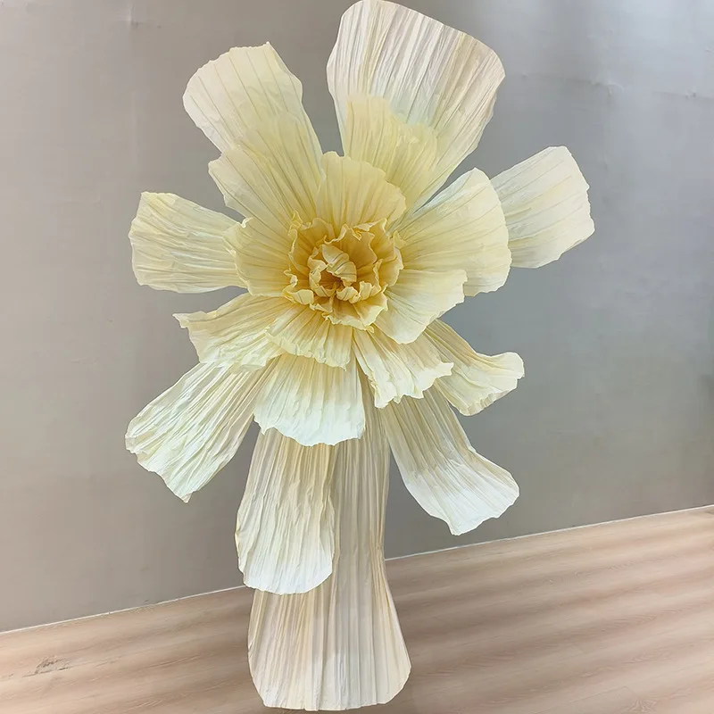 

Paper flower window stage background arrangement decoration three-dimensional paper art flower simulation flower home decoration