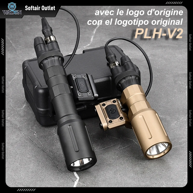 

PLH-V2 Scout Lamp Mod Button 1000Lumens Hunting Tactical Flashlight Offset Switch SF Plug Dual Function Tail with Original Logo