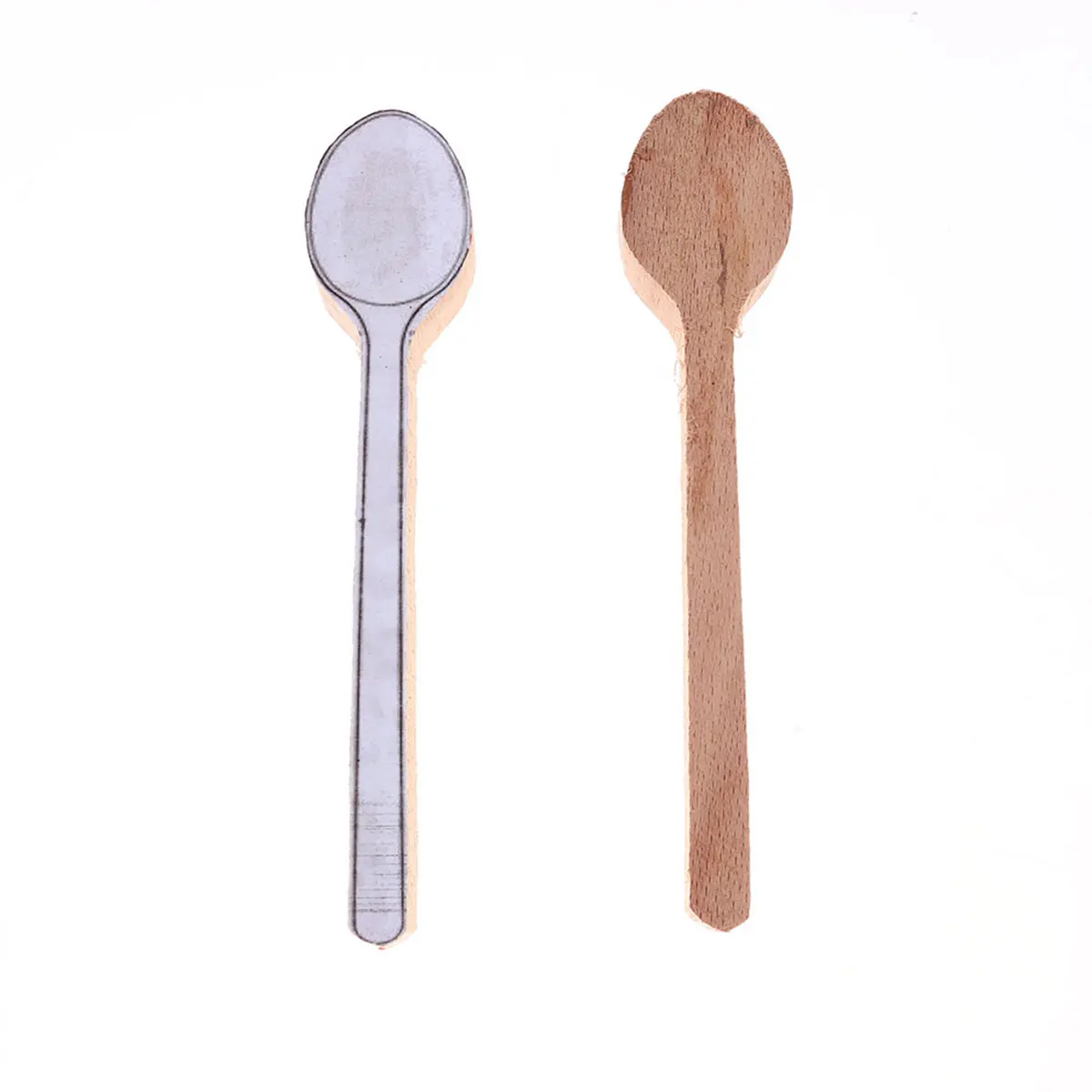 

2 pcs Wooden Spoon Semi-finished Beech DIY Long Handle Kitchen Utensils Natural Basswood Ramen Hot Pot MixingSpoons