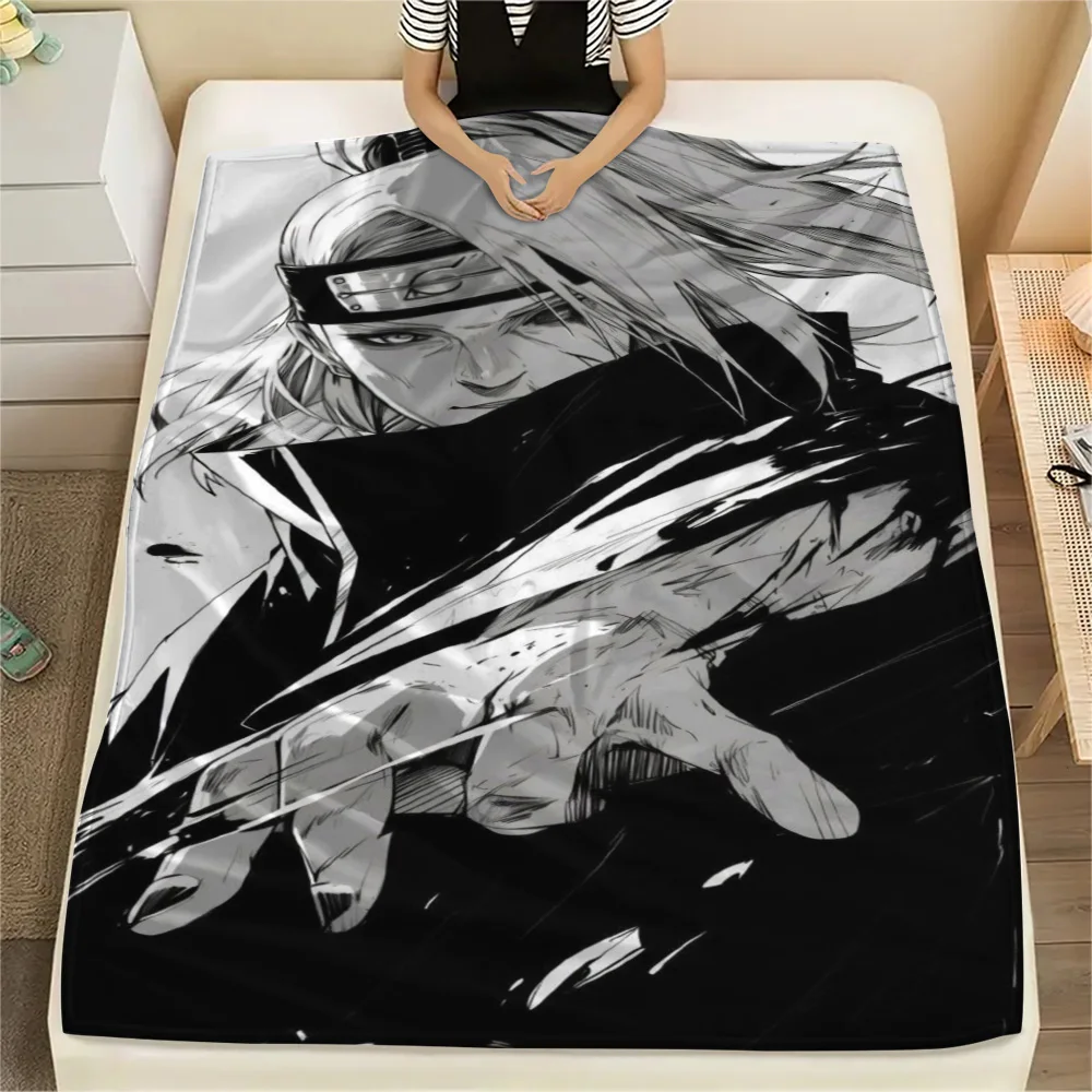 Naruto Stylish Household Flannel Blanket, Warm Printed Blanket Suitable for Bedroom, Travel, Sofa and Picnic.-TING