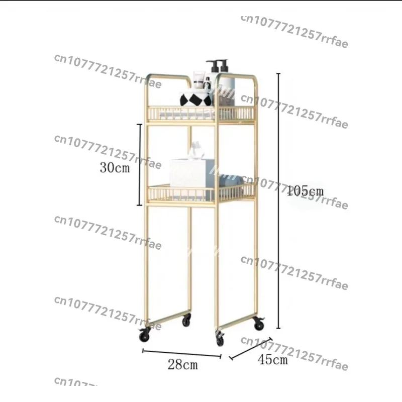 Light luxury bathroom floor towel rack household toilet washstand multi-layer rack Internet celebrity bathroom towel rack