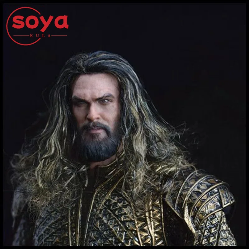 BY-ART BY-T3 1/6 جيسون موموا رئيس نحت نحت نموذج مزروعة الشعر ل 12 "ذكر الجندي عمل الشكل الجسم #1