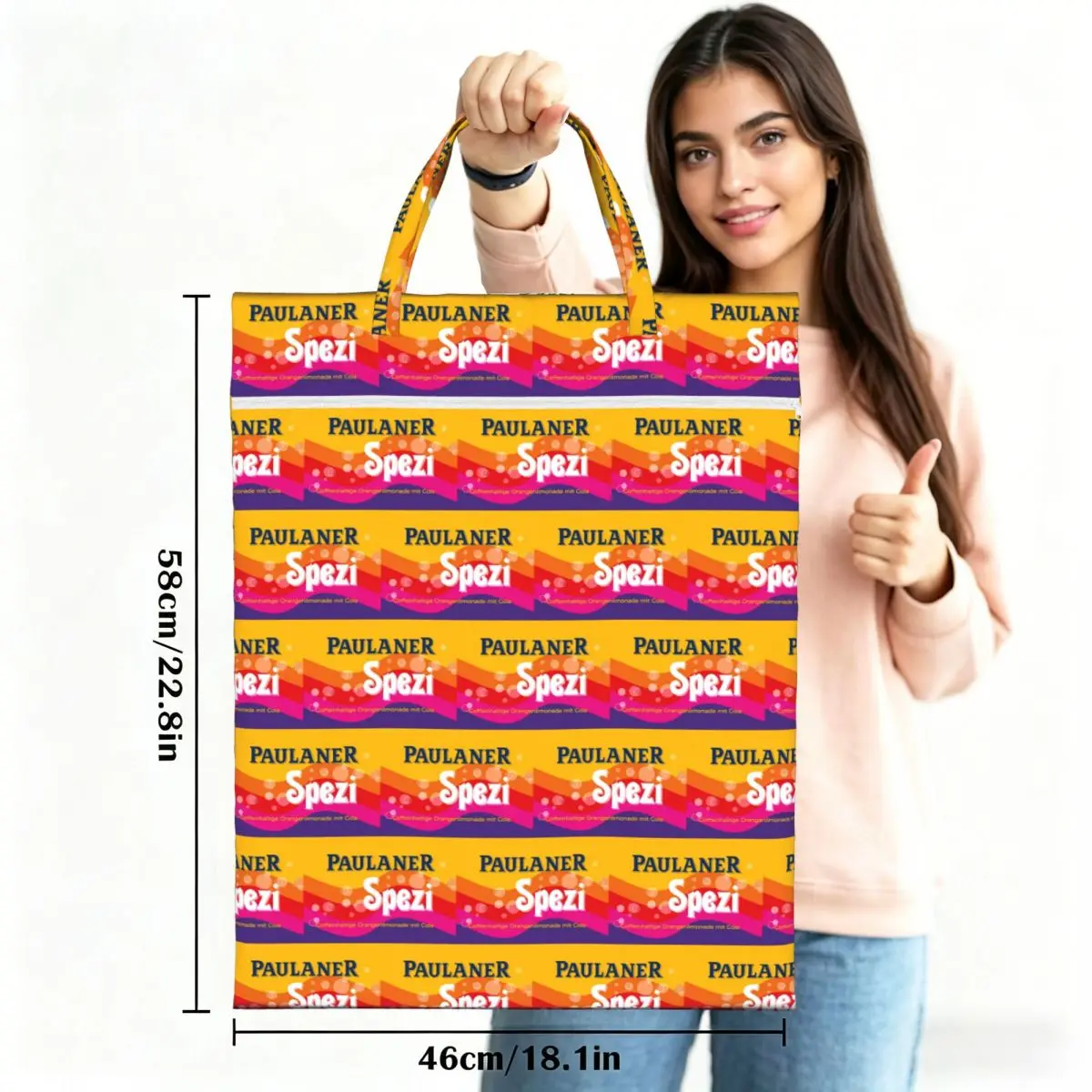 PaulanerSpezi Munich Travel Laundry Bag Waterproof Reusable Dirty Clothes Pouch Gym Yoga Camping Washing Basket