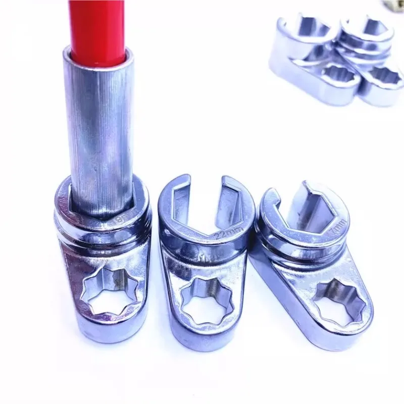 17mm 19mm 22mm Diesel Common Rail Tubing Pipe Wrench Octagonal Socket Nitrogen and Oxygen Sensor Repair Tool