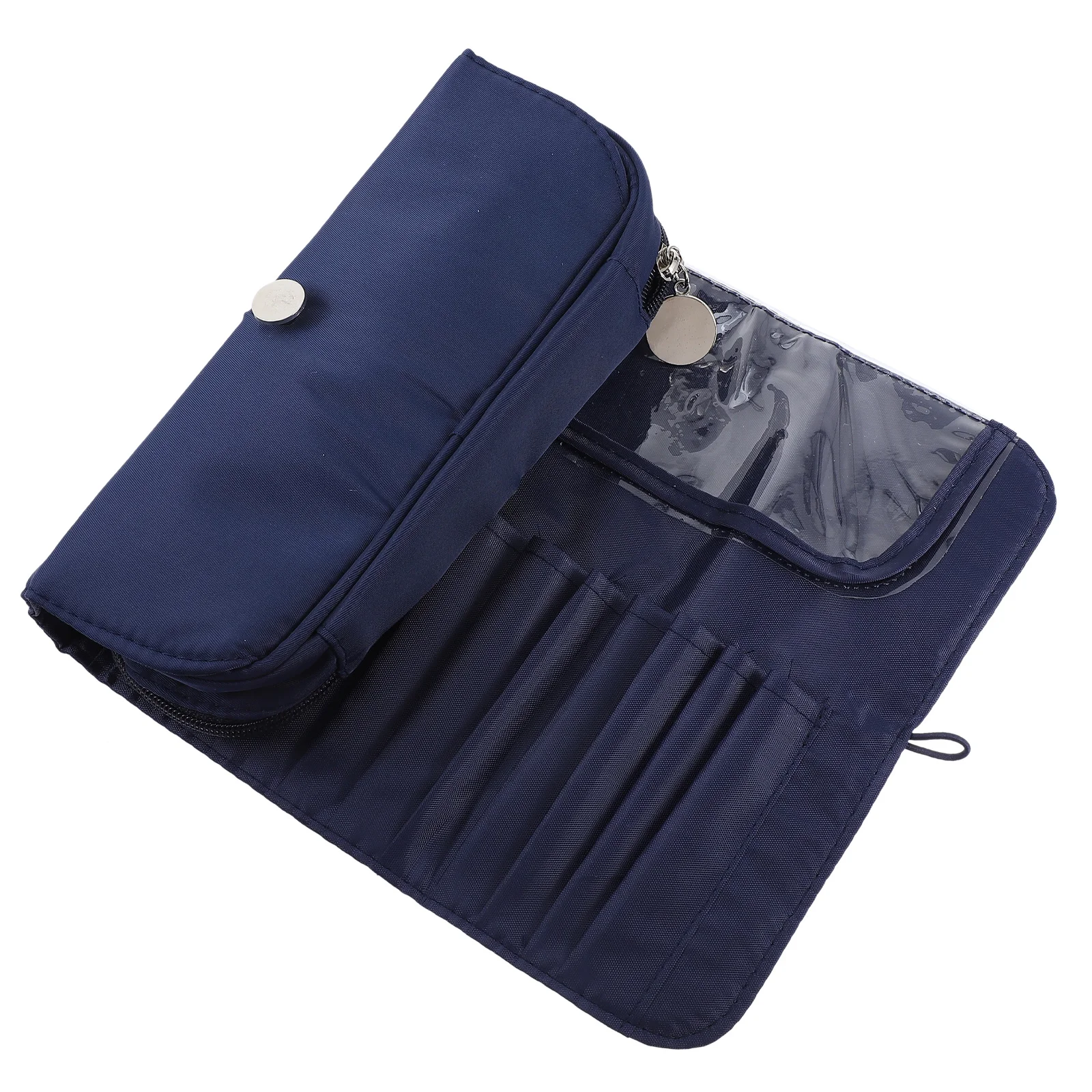 حقيبة فرش المكياج، مادة ممتازة، خفيفة الوزن، قابلة للطي، منظم فرش، حقيبة تخزين للسفر، حقيبة مكياج محمولة #4