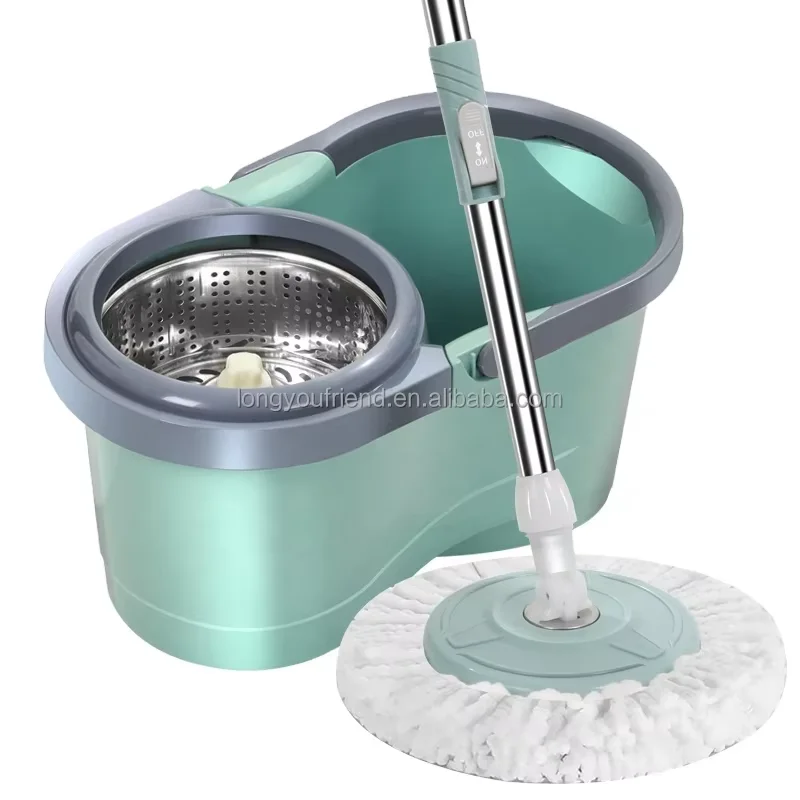 Rotary dual-drive mop, hand washable, absorbent mop, thickened mop bucket