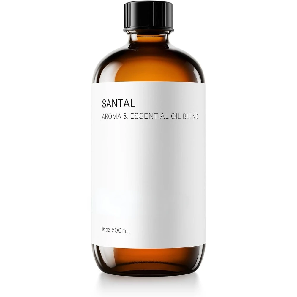 

Santal Aroma Essential Oil Blend, Pure Aromatherapy with Patchouli and Cedarwood for Diffuser & Humidifier - 16 fl oz, 500 ml