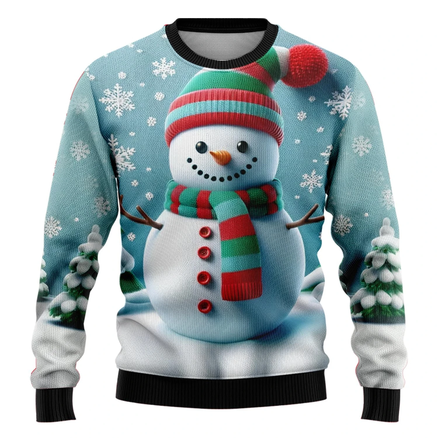 

Men Xmas Holiday Sweatshirts 2025 Snowman Graphic Ugly Christmas Sweaters For Women Clothing 3D Printed Funny Christmas Sweater