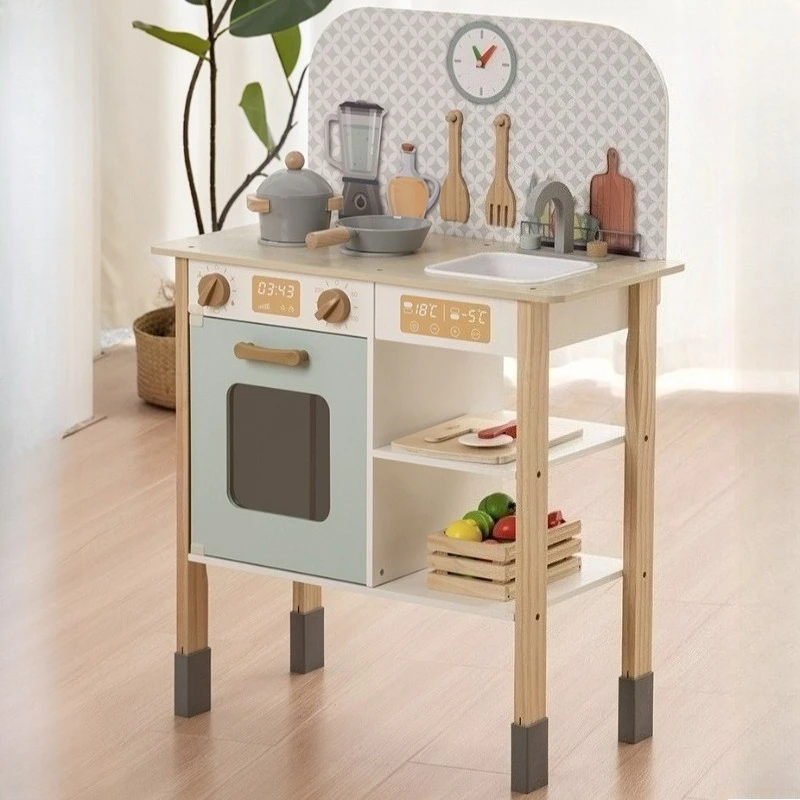 ชุดของเล่นครัวไม้สำหรับเด็ก ของเล่นเสริมพัฒนาการ ชุดครัวขนาดใหญ่ ของเล่นเด็กผู้หญิง เด็กผู้ชาย ของเล่นจำลอง ชุดครัวเด็ก ของเล่นบทบาทสมมติ