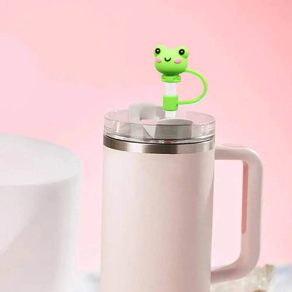 ฝาครอบฟางสําหรับถ้วยสแตนลีย์Reusable 10 มม.ซิลิโคนฟางTopperใช้งานร่วมกับ 30 & 40 Oz Tumblerป้องกันฝุ่นฟางเคล็ดลับฝาปิดB3Z7