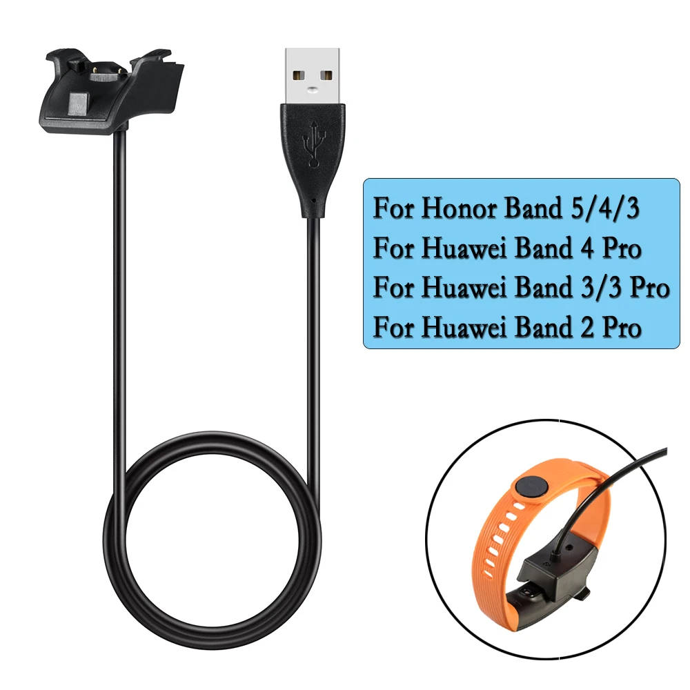 

1m USB Fast Charging Cable For Honor Glory 5/4/3/Huawei Band 2/3/4 Pro/Huawei Band 3 High-quality And Durable Watch Accessories
