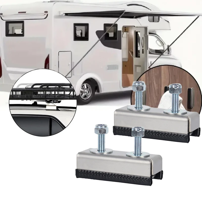 

2 Sets Camper Van Motorhome Roof Rail Mounting Brackets For Fiat Ducato Peugeot Boxer Citroen Relay For Solar Panel Or Roof Rack