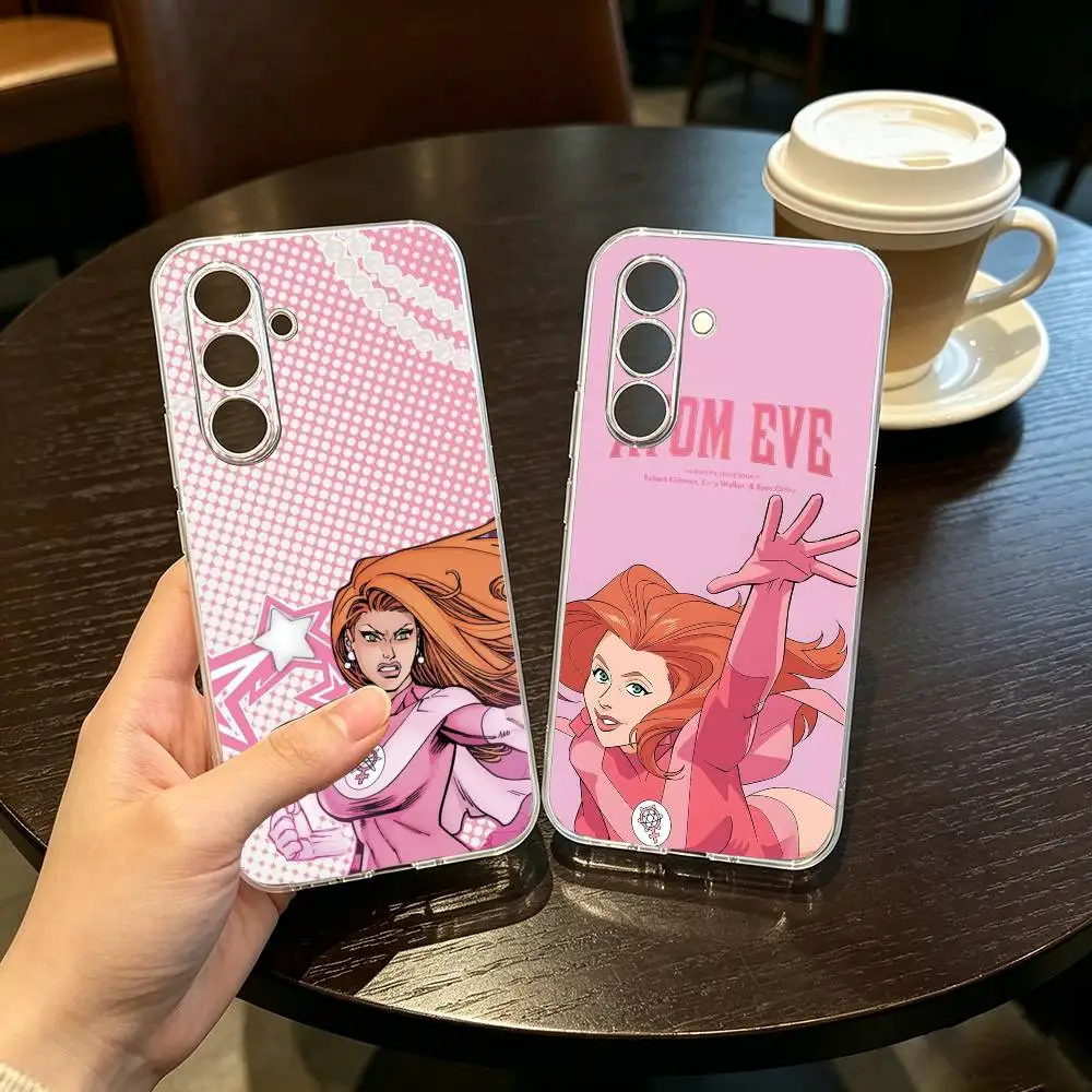 

I-Invincible Season2 Atom Eve Phone Case For SamsungA10,12,20,21S,30,31,40,50,51,52,70,71 Transparent Cover