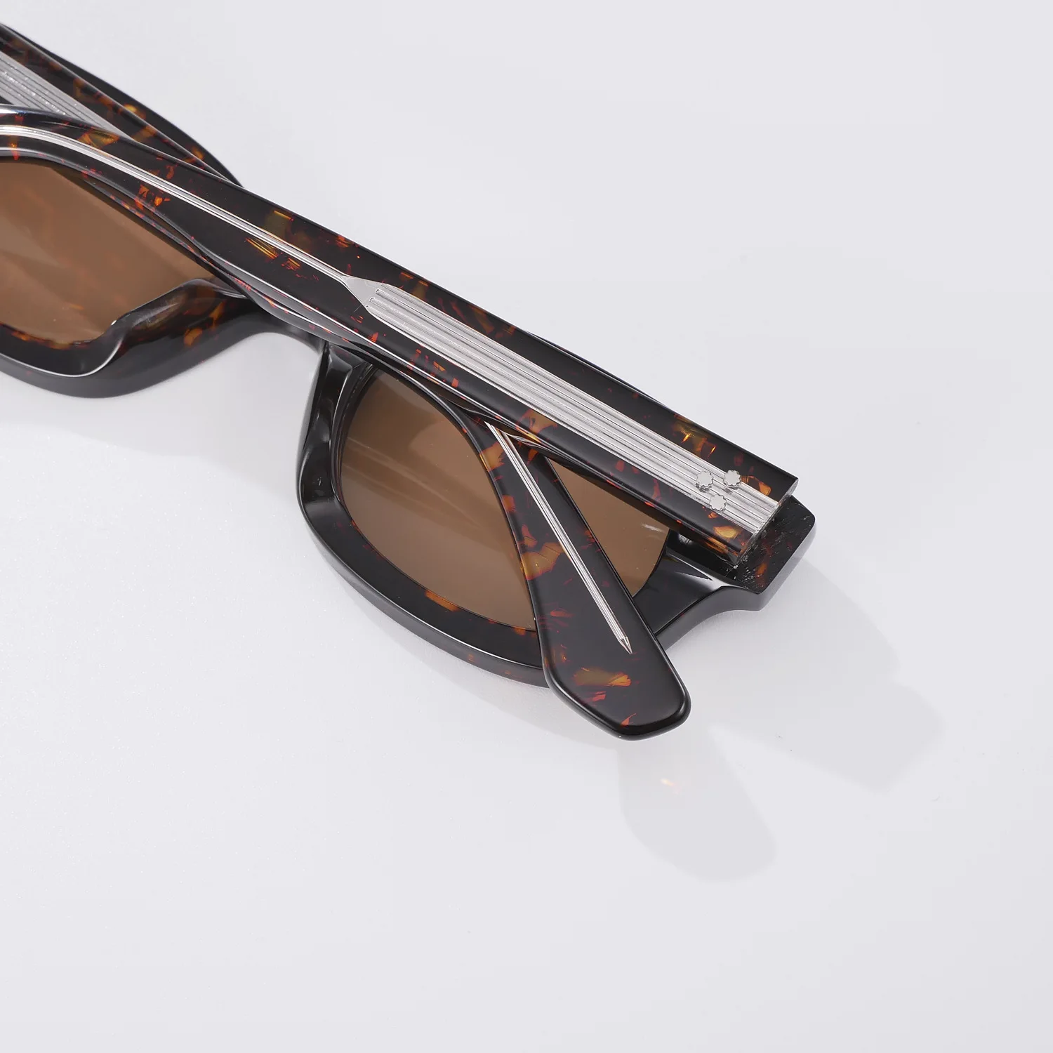 Hochwertige klassische Acetat-Sonnenbrille für Damen, UV-Schutz, Herren-Sonnenbrille, unterstützt verschreibungspflichtige Gläser, individuelles Logo – Detail 6