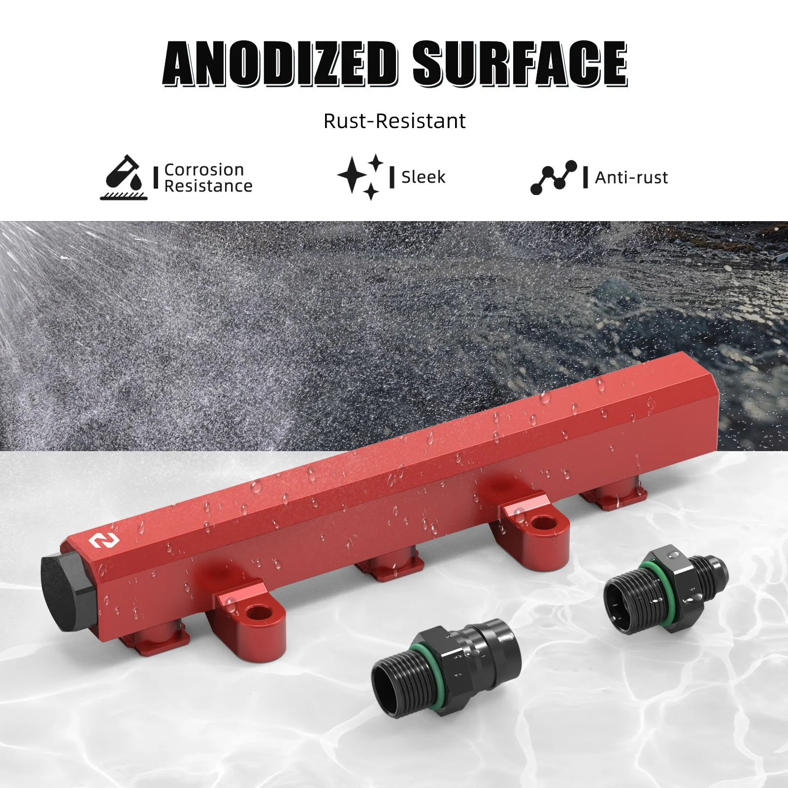 Rel Bahan Bakar Aluminium NICECNC Untuk Can Am Maverick X3 4x4 XMR Turbo DPS 2018 2021 XDS XRS XRC 900 HO Max R RR Aksesoris UTV