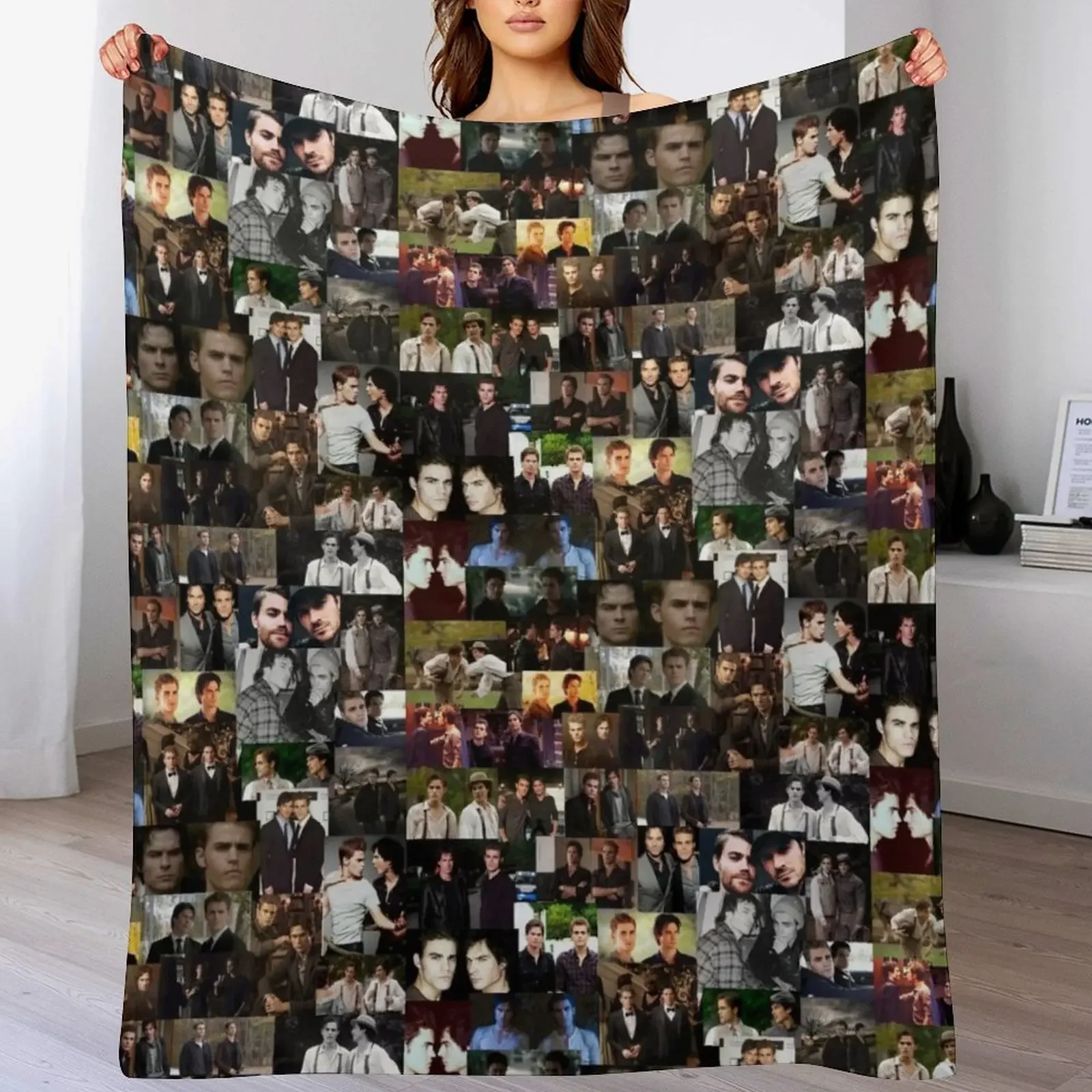 

ian and paul (salvatore bros) Throw Blanket Soft Plush Plaid Luxury Brand Blankets Sofas Of Decoration for sofa Blankets