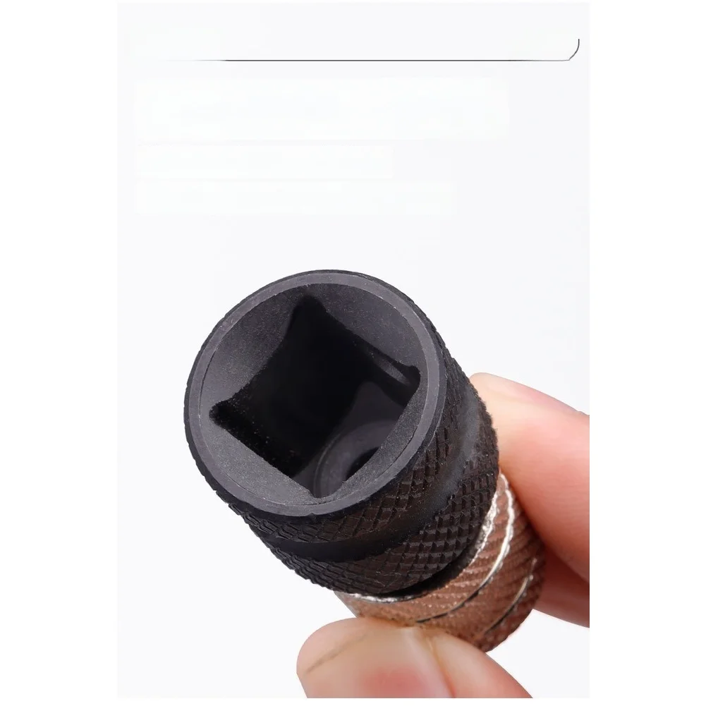 Carbon Steel For IMPACT Wrench Adapter for 1/2 Inch to 1/4 Inch Hex Socket Conversion with Telescopic Spring Sleeve