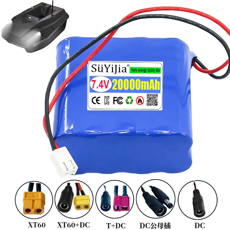 

Литиевая аккумуляторная батарея D50B GPS Bait Boat 18650 7.4V 20000mAh для лифтов, домофонов, видеодомофонов, аварийного освещения