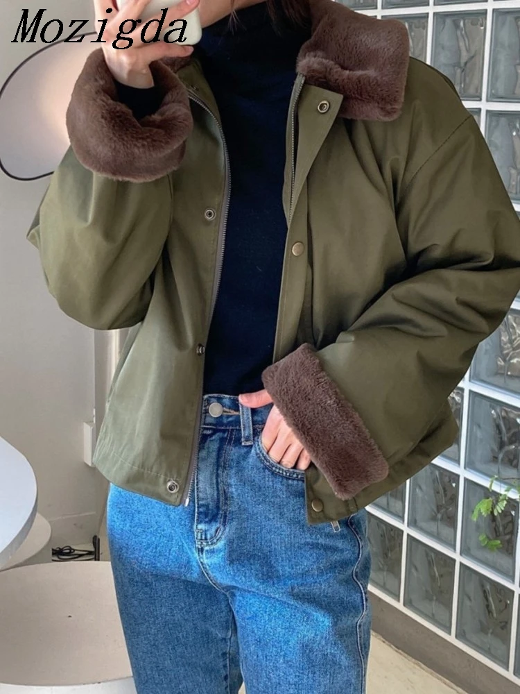 

Autumn Winter Warm Outerwear Short Jacket Women Cute Japan Korean Plaid Ladies Jackets Tops Long Sleeve Suit Short Quilted Coats