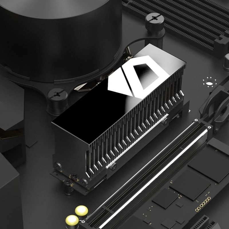 

HX6A для M.2 SSD NVMe радиатор-кулер 2280 твердотельный радиатор жесткого диска PCI-E NVME алюминиевый радиатор охлаждения Pa