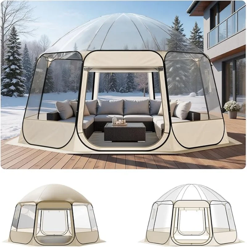 5m Custom Size Dome Tent Prefab Round House Tent for Camping Hotel