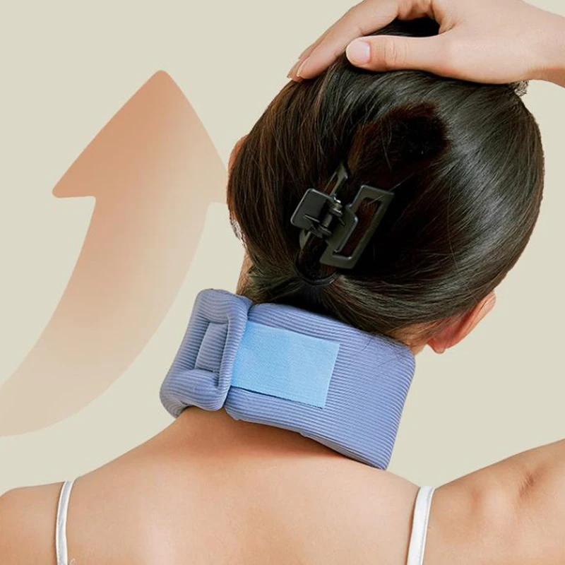 

1 Pack Neck Support Adjustable Neck Support Cervical Sponge Neck Protector for Sleep Relief Neck Pain Breathable Neck Support