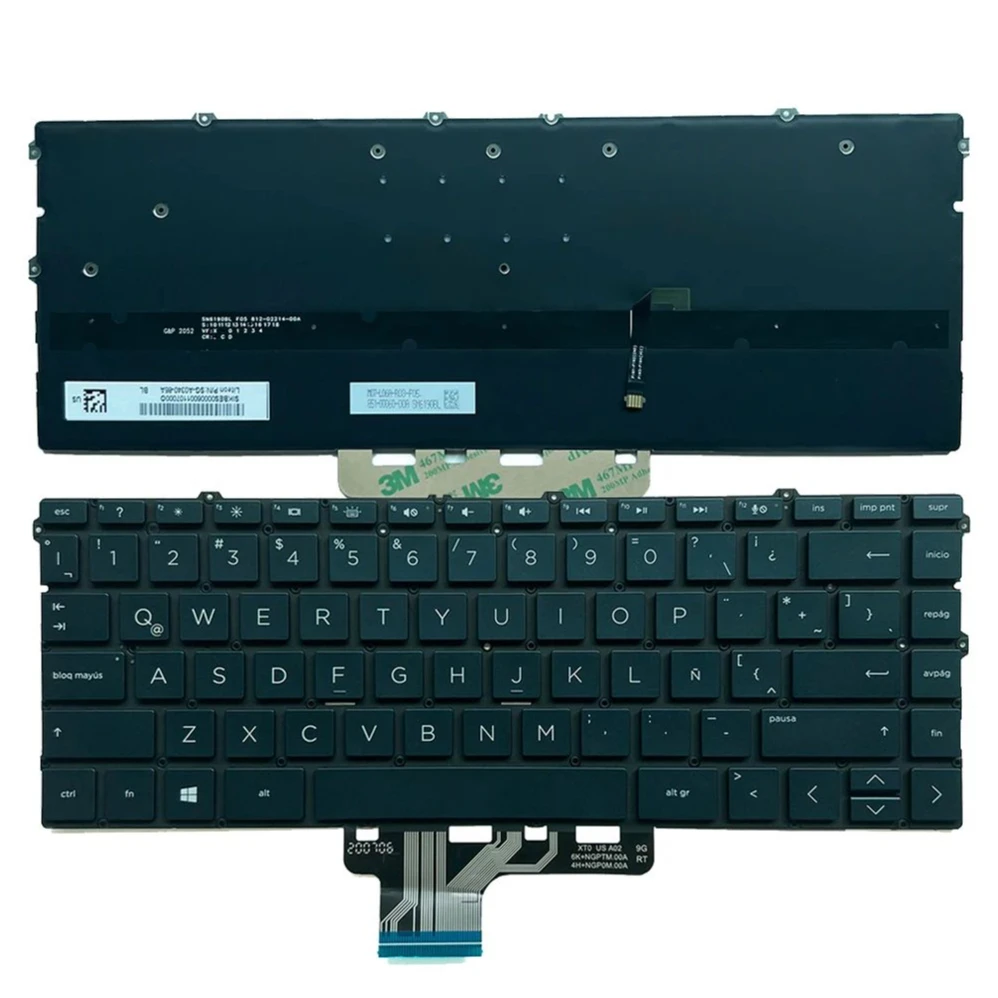 XIN-LA-SP-UK-PT Laptop Keyboard For HP Spectre x360 13-AW 13-AW0003DX 13-AW0008CA 13-AW0013DX 13-AW0020NR 13-AW0023DX TPN-Q225