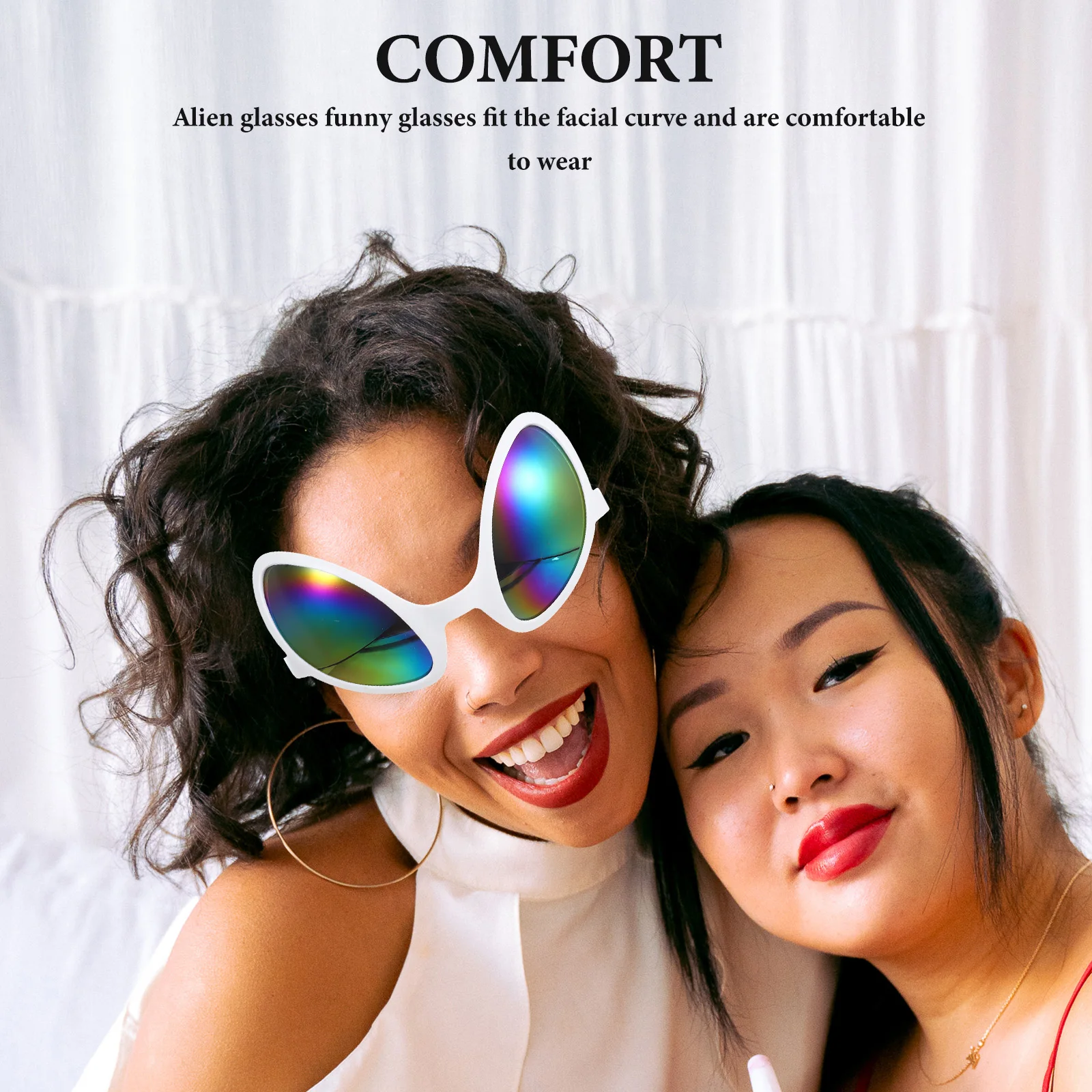 1 ペアのプラスチックメガネ面白い成形デザインカーニバルコスプレパーティーサングラス小道具ユニークな写真アクセサリーコスチューム