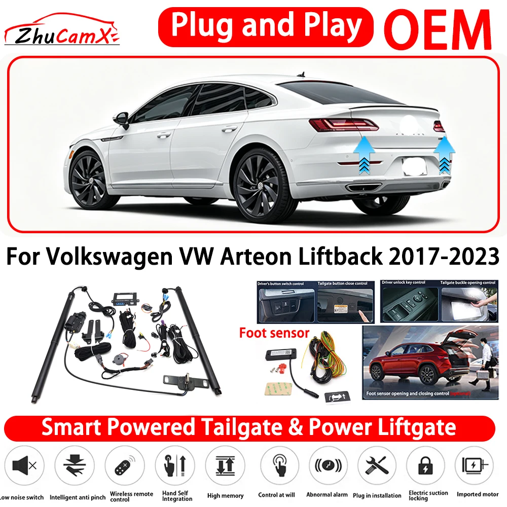 for Volkswagen VW Arteon Liftback 2017-2023 OEM Smart Powered Tailgate Power Liftgate Automatic Rear Trunk Tailgate Actuator