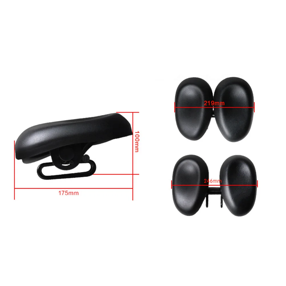 سرج دراجة للرجال والنساء خفيف الوزن ومريح بدون تصميم أنف وسادة مقعد دراجة قابلة للتعديل وسادة دورة الطريق #6