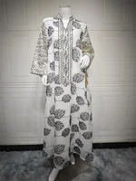 Robe Maxi Brodée à Paillettes pour Femme Musulmane, Tenue Décontractée pour le Ramadan, Dubaï 5