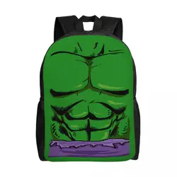 Zaini muscolari Hulk personalizzati per uomo donna zaini impermeabili con stampa borsa da scuola universitaria