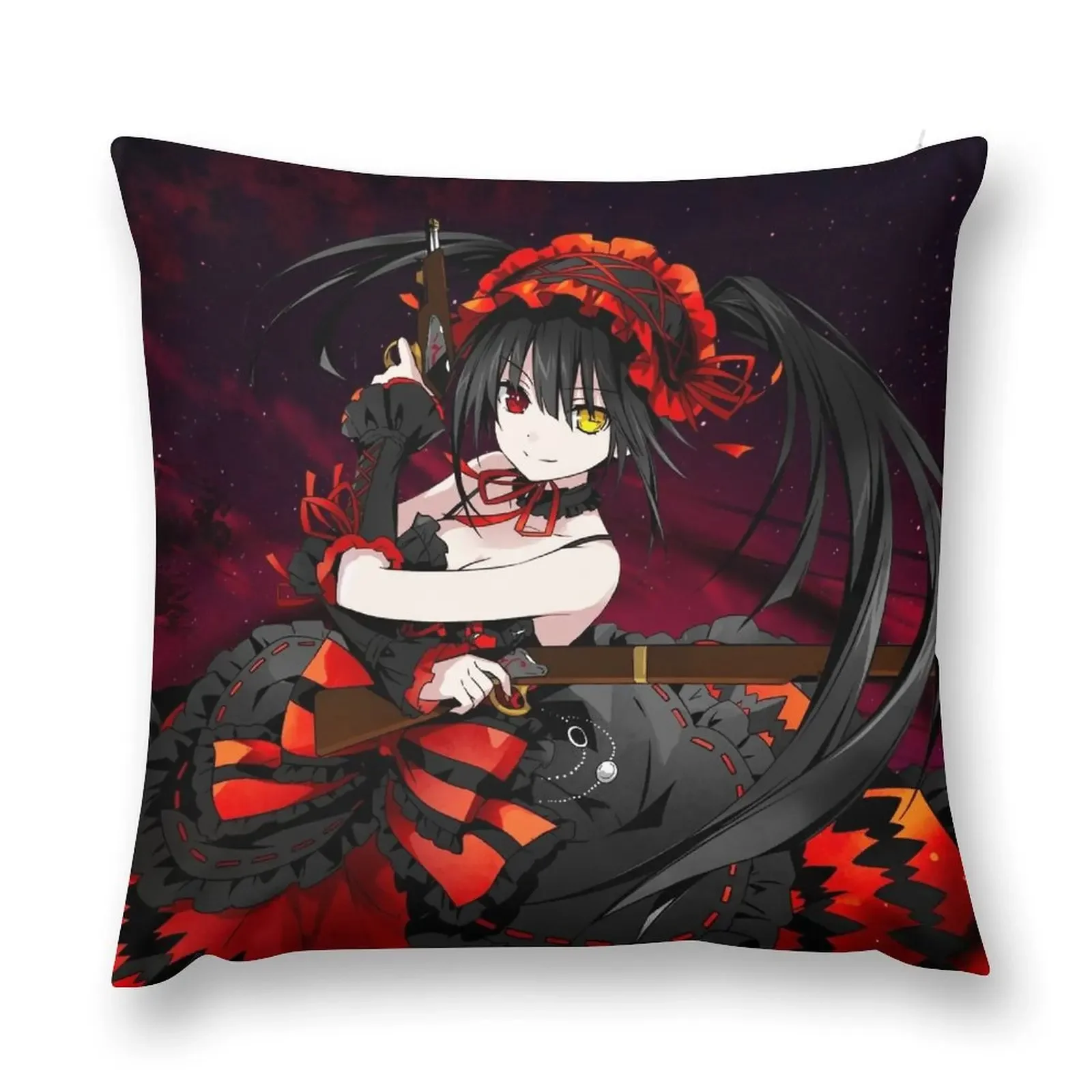 

Kurumi Tokisaki Throw Pillow Luxury Pillow Case Decorative Cushions For Living Room Embroidered Cushion Cover pillow