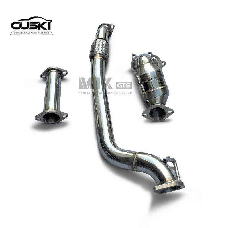 High quality stainless steel non cat exhaust downpipe suitable for modern Rolls tusmani2.0t automotive exhaust modification