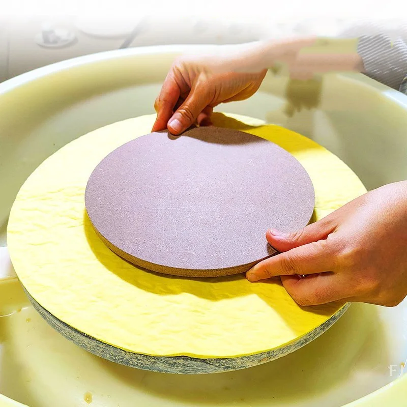 

[YU]1Pc Pottery Wheel Absorbent Mat Cloth PVA Towel Clay Sculpture Trimming Tools Pottery Clay Absorbent Pad Cloth Diameter 30cm