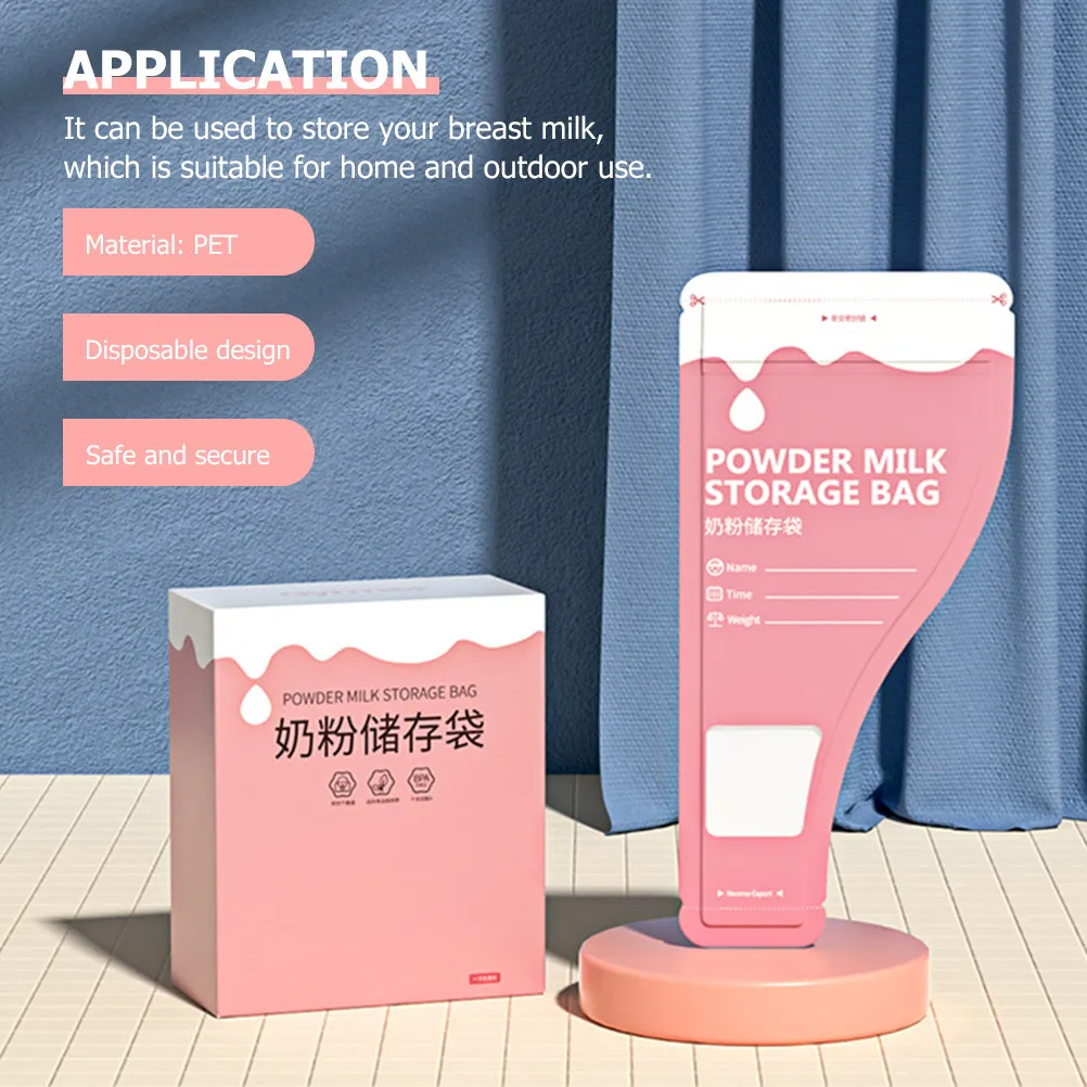 

30Pcs Baby Formula Storage Bags Milk Powder Carrying Bag Lightweight Easy Seal Date Labeling Convenient for Travel Outdoor Use