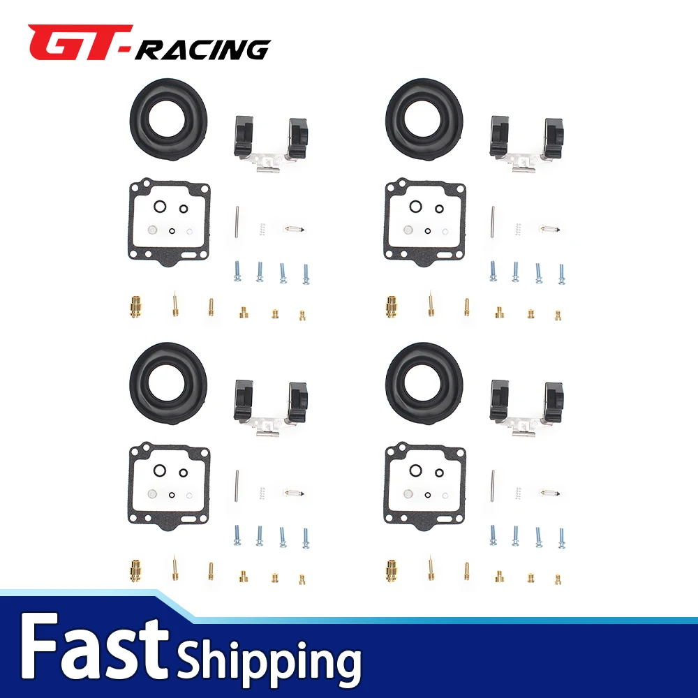 

4 Sets For Suzuki GS550 GS550E GS550L GS550M GS550T 1980-1982 Carburetor Repair Kit Carb Rebuild Set Gasket Jets