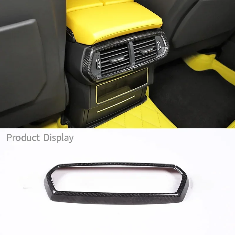 For Lamborghini URUS Rear Seat Air Conditioner Outlet Panel Frame Cover  Carbon Fiber Interior Modification Car Accessories