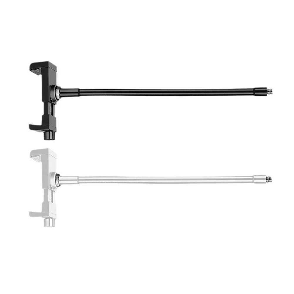 19.7 Inch Bendable Gooseneck Stand with Phone Clip and 1/4 Inch Male Thread for Live Streaming Photography Setup