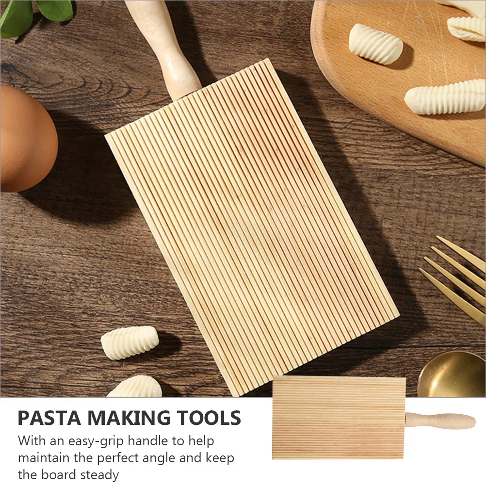 

Board Gnocchi Pasta Maker Wooden Butter Paddle Paddles Stripper Spaghetti Macaroni Rolling Shaper Tools
