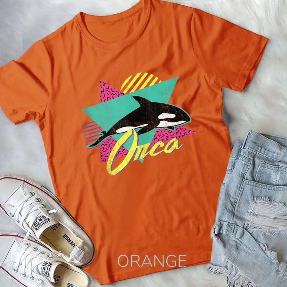 Vintage Retro 80s Or 90s Orca Killer Whale Unisex T-shirt