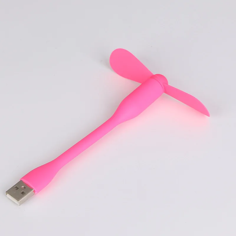 Mini USB Fan Flexible Bendable Fan For Power Bank Laptop PC AC Charger Portable Hand Fan For Computer Summer Gadget