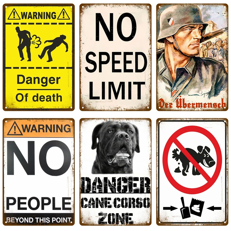 Warning Tin Sign Caution Metal Sign Plaques Kids And Pets At Play Slow Down For Street Lawn Neighborhoods Reflective Safety Sign 