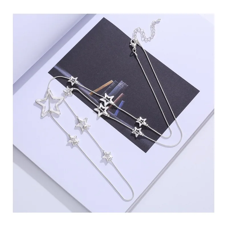 

Popular Hot-selling Foreign Trade Fashion Necklace Exquisite Star Long Women's Metal Sweater Chain