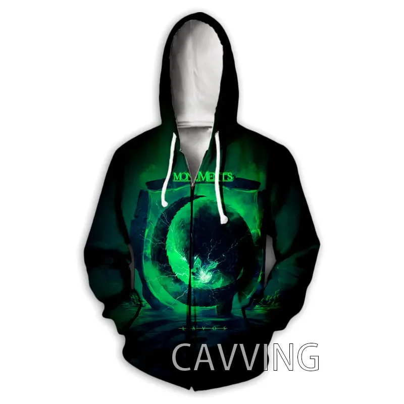 New Fashion 3D Print  Monuments  Band  Zipper Hoodies Zip Up Hooded Sweatshirts Harajuku Hoodie Hip Hop Sweatshirts