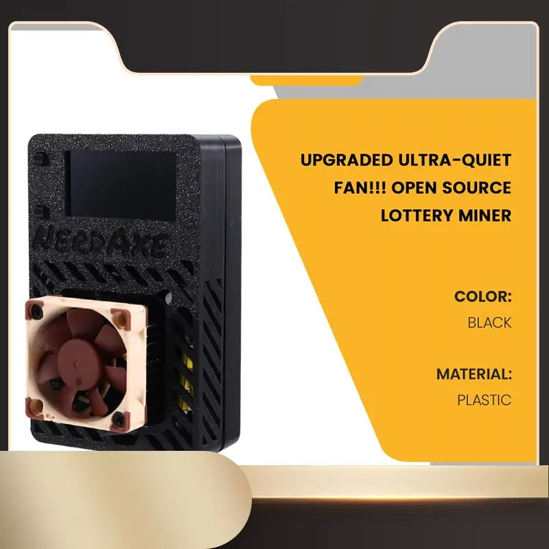 

Nerdaxe Miner Bitaxe 500Gh/S BM1366 ASIC Open Source Nerdminer BTC Miner Супер бесшумный вентилятор Lottery Miner-N36R
