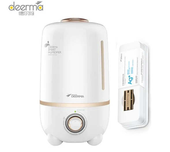 Deerma DEM-F450 ultrasonic humidifier household mute Bedroom Oil diffuser Aromatherapy machine 4L +Silver ion box white