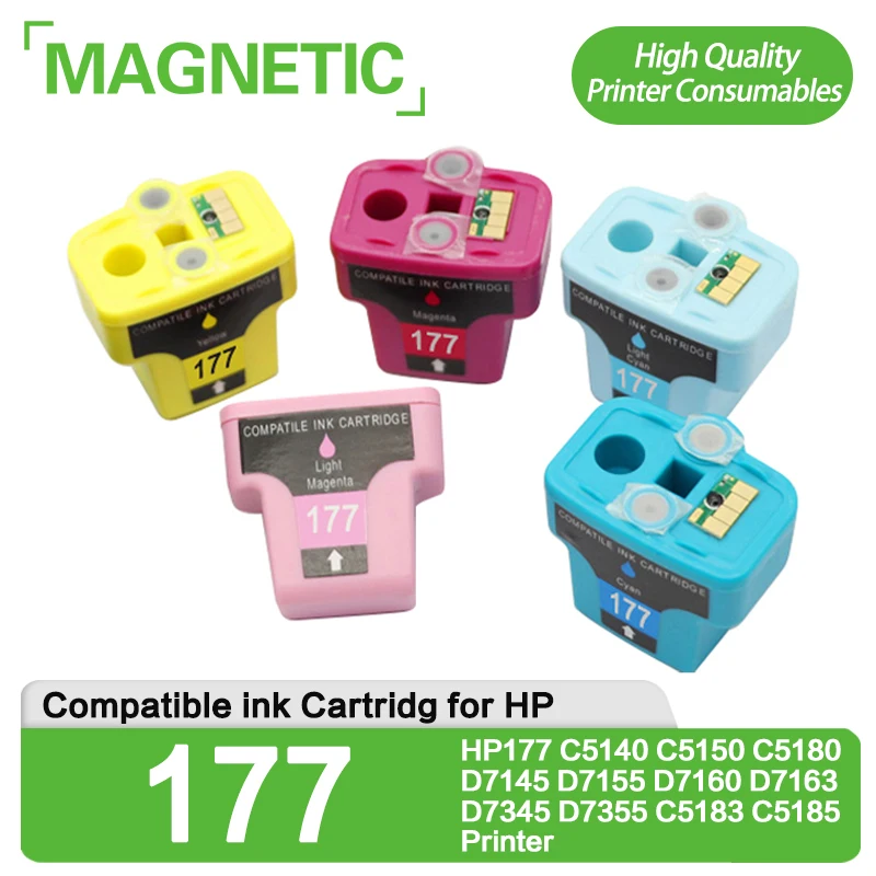 

Compatible ink cartridges HP177 HP 177 hp177 C5140 C5150 C5180 D7145 D7155 D7160 D7163 D7345 D7355 C5183 C5185 Printer