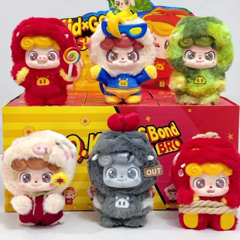 

New Product Jotoys Q Kid × Pig Hero Super Cute Pig Teammate Series Blind Box Vinyl Plush Pendant Gift Trendy Play Girl Gifts