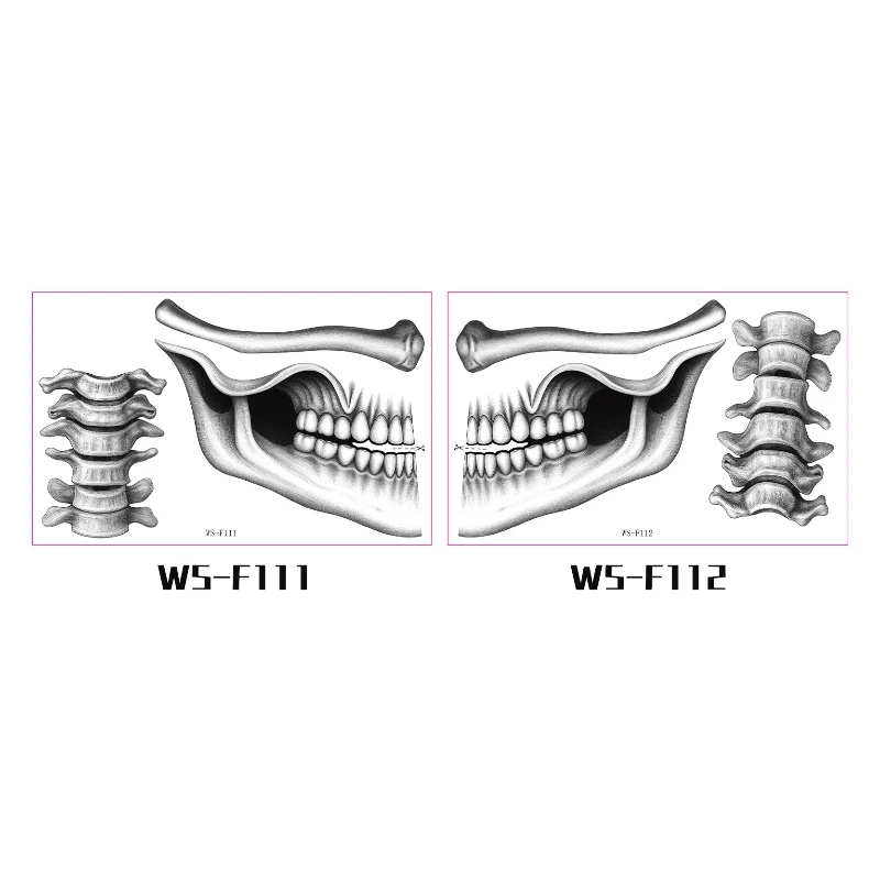 ملصق وشم المهرج على شكل فم الهالوين، ديكور مكياج الشفاه المرعب، ملصق وشم الشفاه الرعب